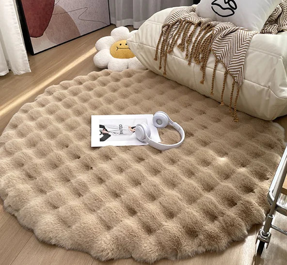 Plush Round Carpet