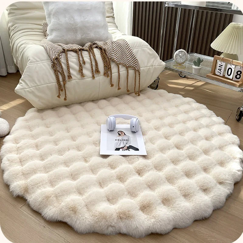 Plush Round Carpet