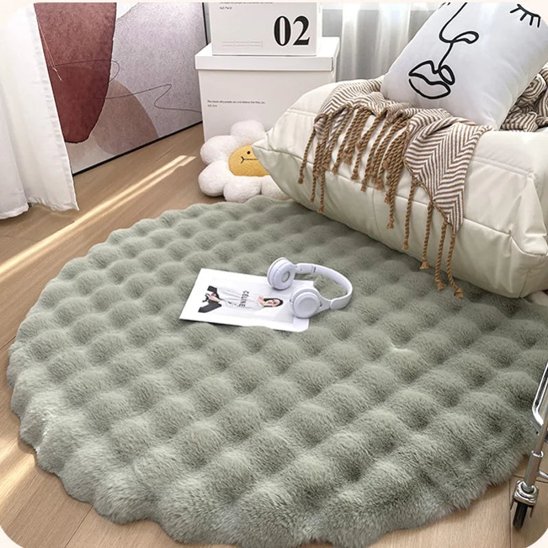 Plush Round Carpet