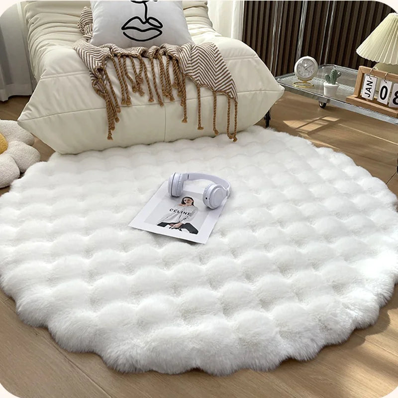 Plush Round Carpet