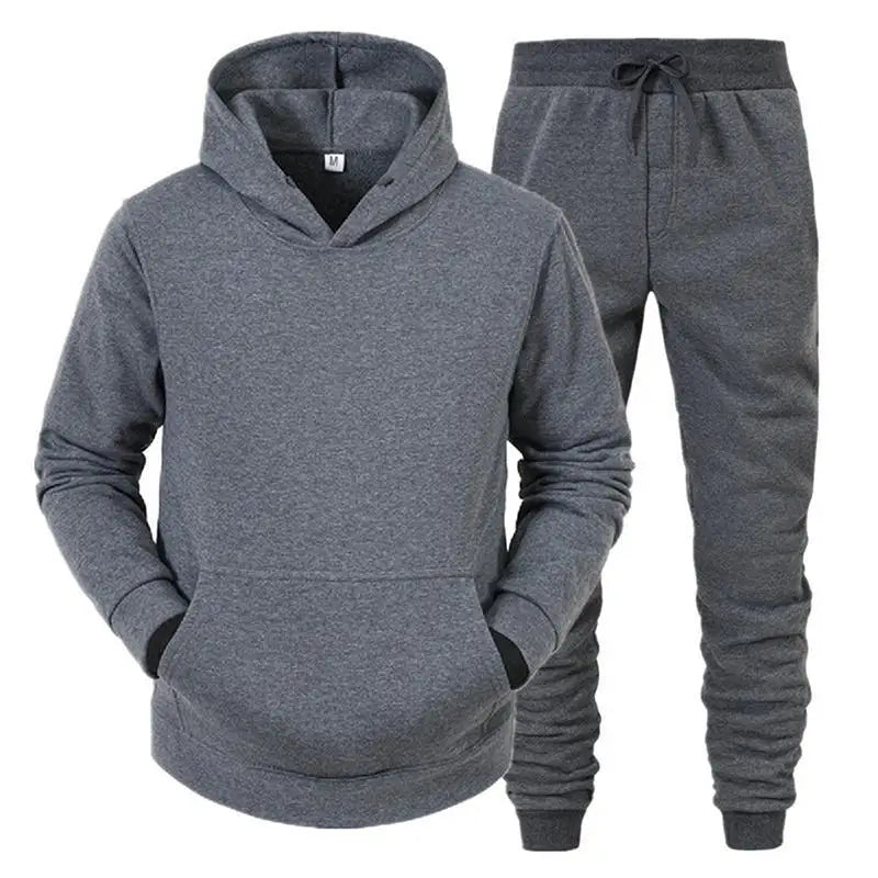 Men's Hooded Sweatshirts and Men Pants Casual Men's Tracksuit Sportswear Autumn Winter Men Suit Men's Clothing Leisure Sets Male