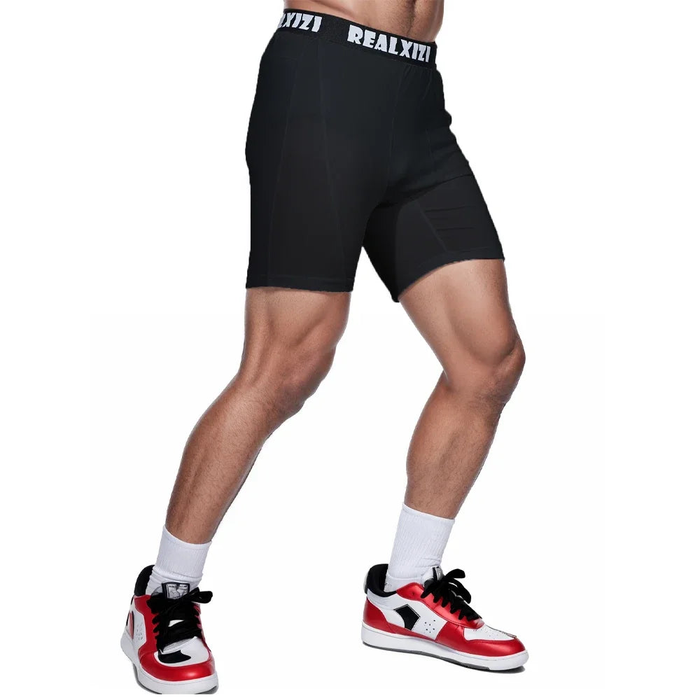 Compression Running Shorts Running Sport Training Tights Sportswear Men Gym Quick-Drying Fitness Jogging Exercise Workout Shorts