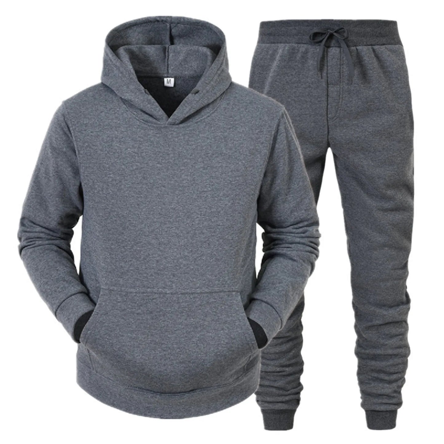 Men's Hooded Sweatshirts and Men Pants Casual Men's Tracksuit Sportswear Autumn Winter Men Suit Men's Clothing Leisure Sets Male