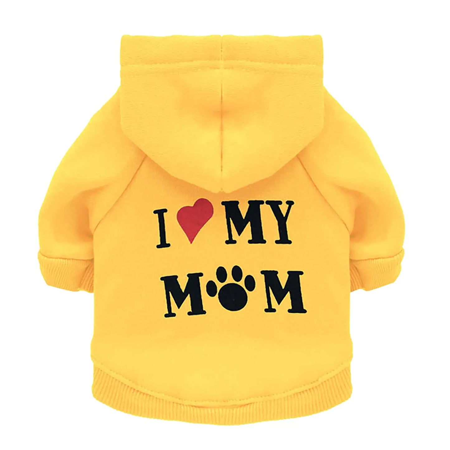 Dog Hoodie Letter Print Dog Hoodie with Leash Hole Solid Two Sleeve Sweatshirt Soft Warm Dog Clothes Fall Winter Puppy Pullover Pet Sweatshirt Dog