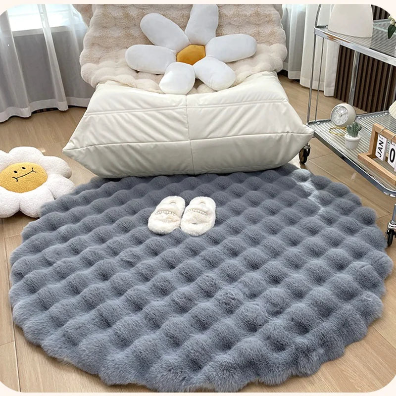 Plush Round Carpet