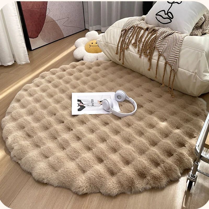 Plush Round Carpet