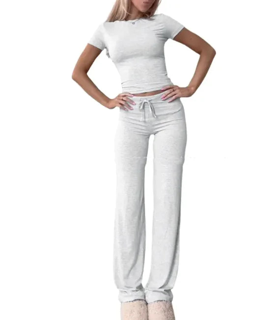 Casual Short Sleeve Lounge Set