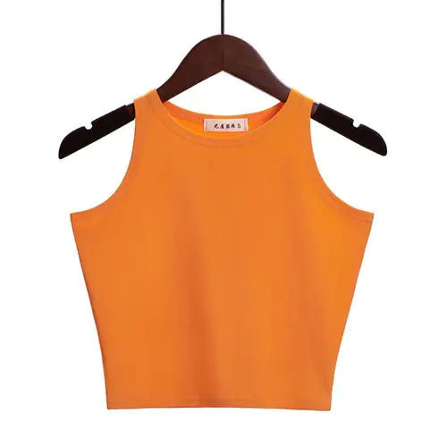 New Women Sexy Cotton Crop Top