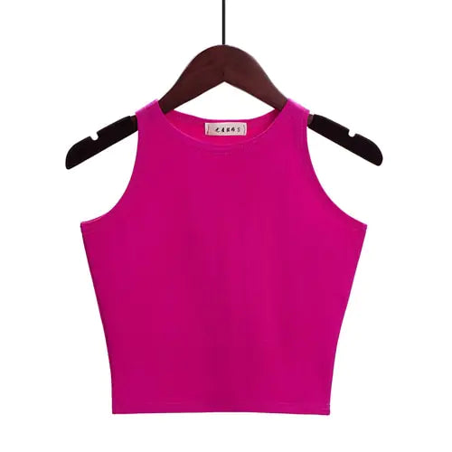 New Women Sexy Cotton Crop Top