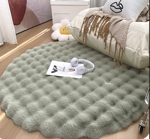 Plush Round Carpet