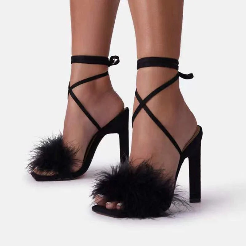 Feather Women High Heels